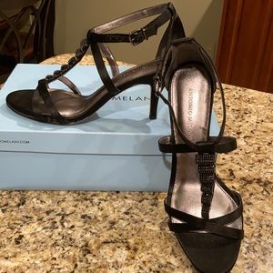 Antonio Melani dressy black sandals size 8.5M